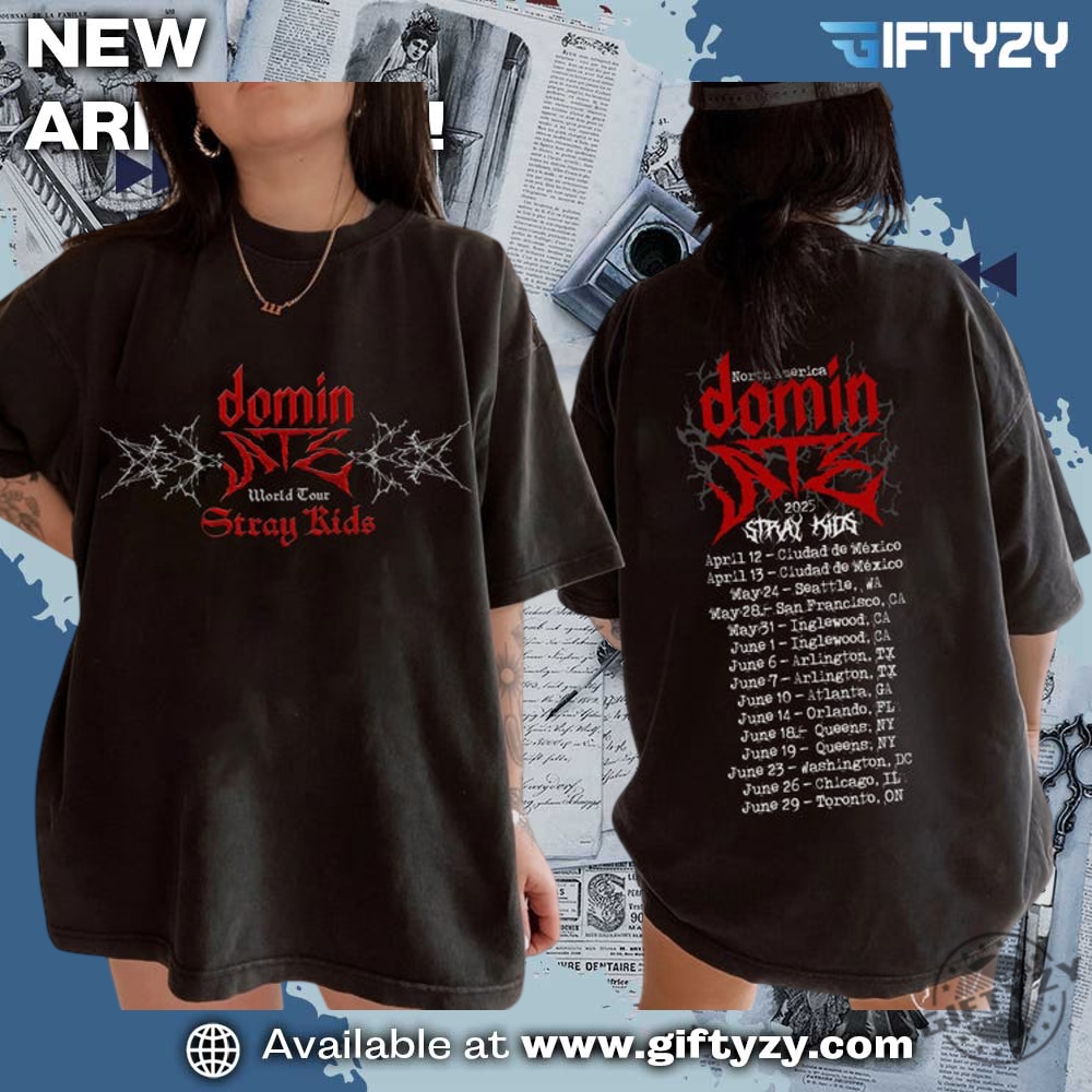 Perfect present for a music lover 14 Stray Kids Dominate Skzoo World Tour Us 2025 Mixtape Dominate Shirt