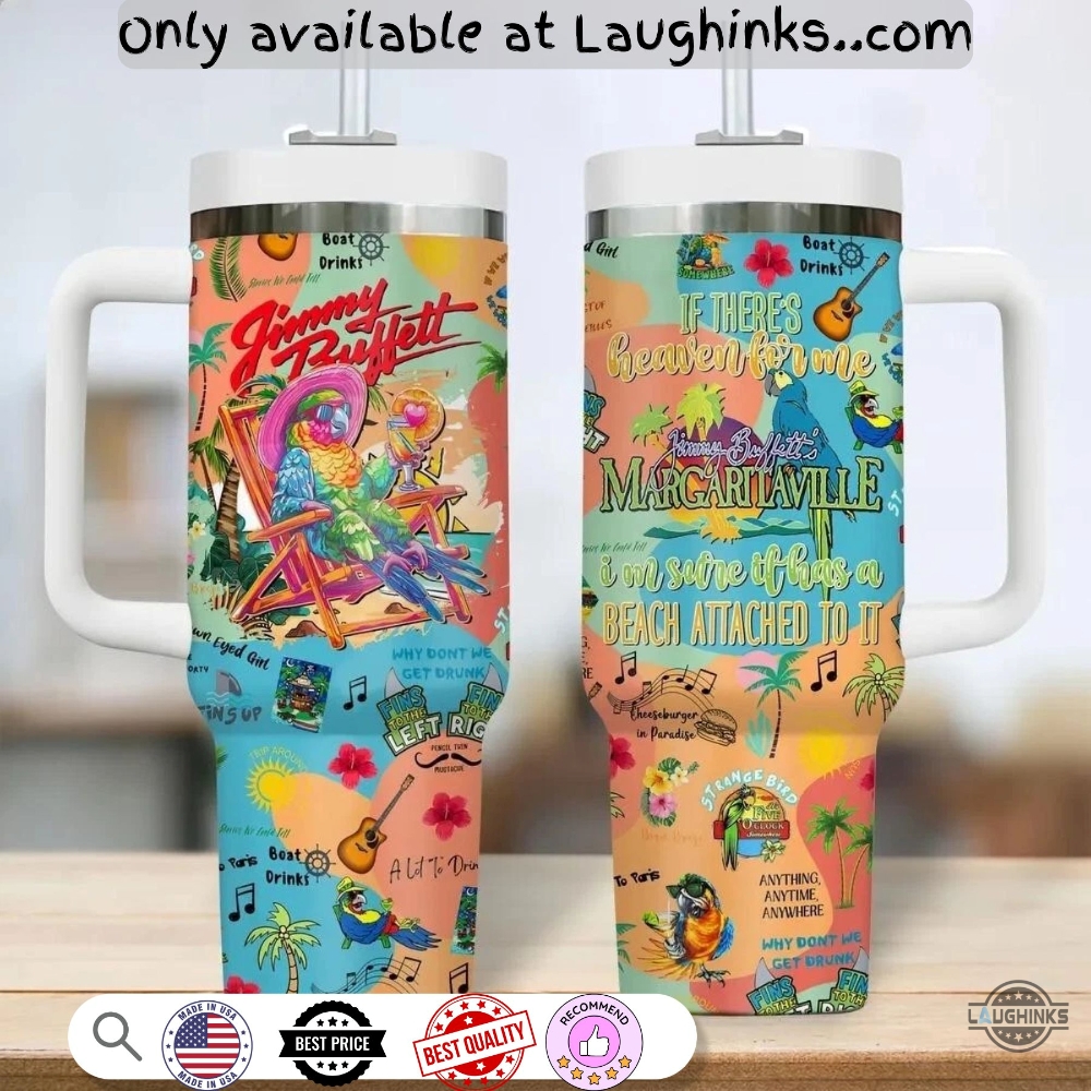 Jimmy Buffett Margaritaville 40 Oz Tumbler Cup 7 Jimmy Buffett Margaritaville 40 Oz Tumbler Cup