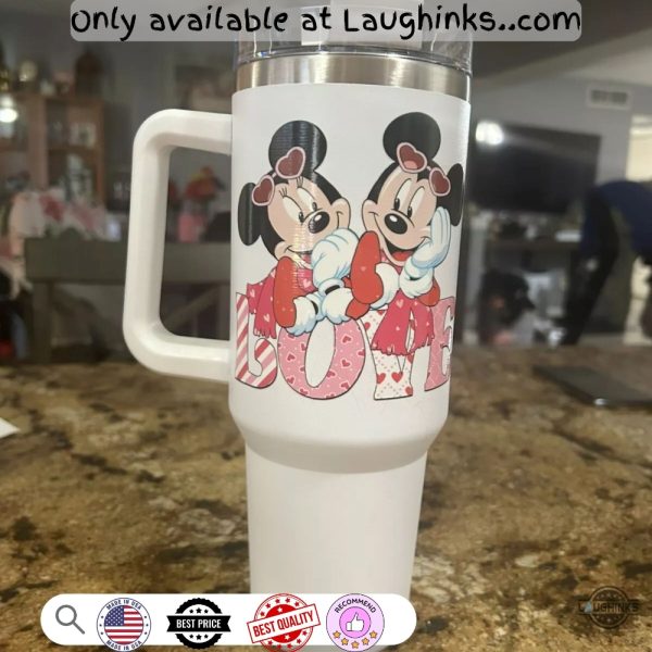 40oz mickey minnie love stanley dupe tumbler