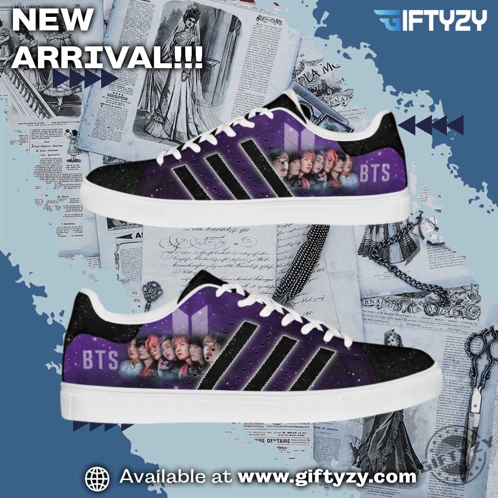 Perfect gift for Dad 14 Bts Band Army Love Stan Smith Shoes
