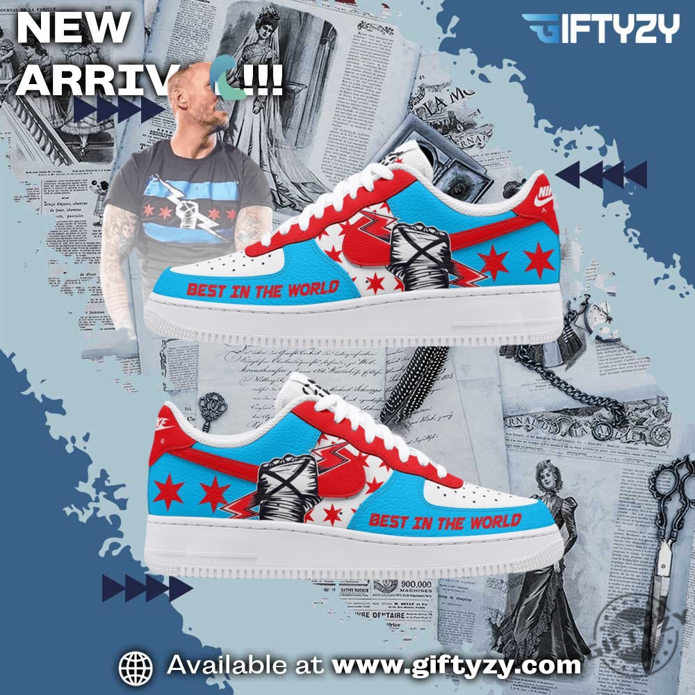 Perfect gift for Dad 15 Wwe Cm Punk Best In The World Air Force 1 Shoes