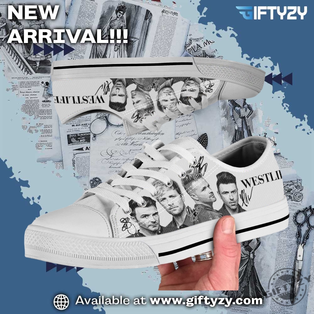 Westlife Music Band Low Top Converse Sneakers Shoes