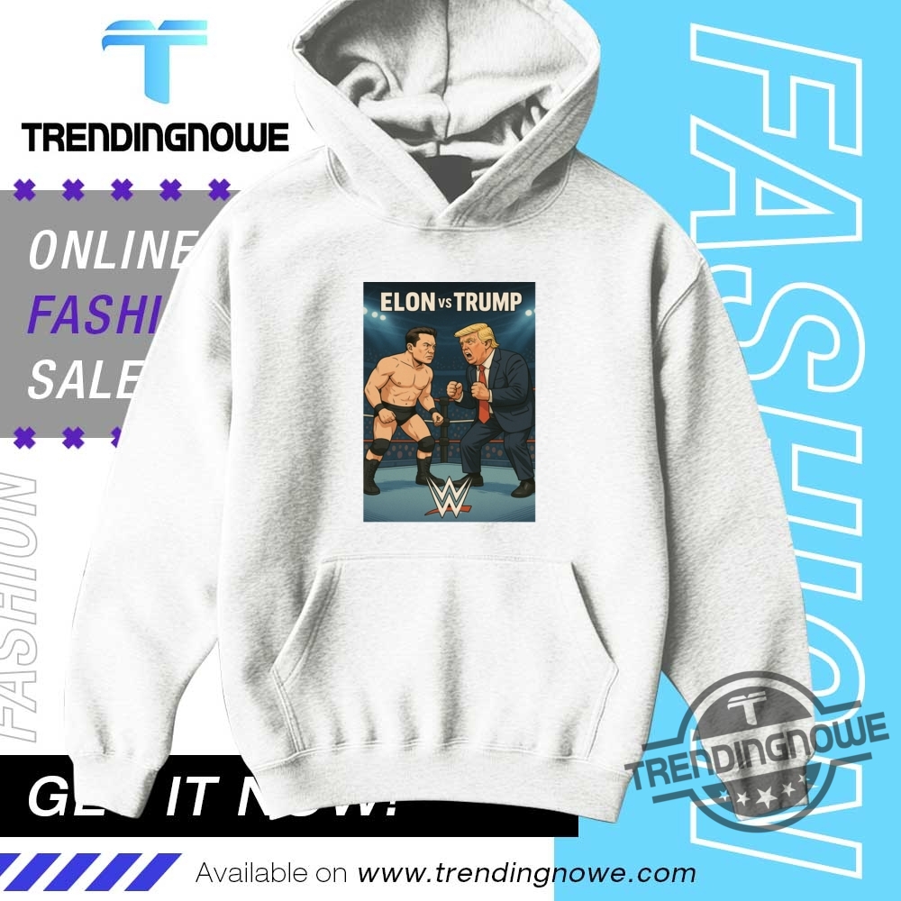 Elon Musk Vs Donald Trump Wwe Shirt Political Satire Wrestling Match Graphic Tee 2025 9 Elon Musk vs Donald Trump WWE Shirt Political Satire Wrestling Match Graphic Tee 2025