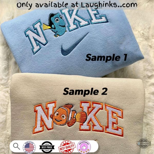 finding nemo friends embroidered matching shirt nike