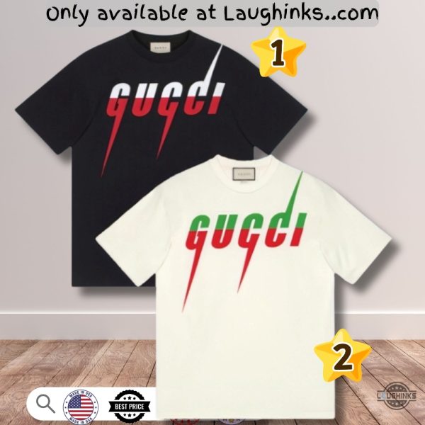 gucci blade all over printed shirt