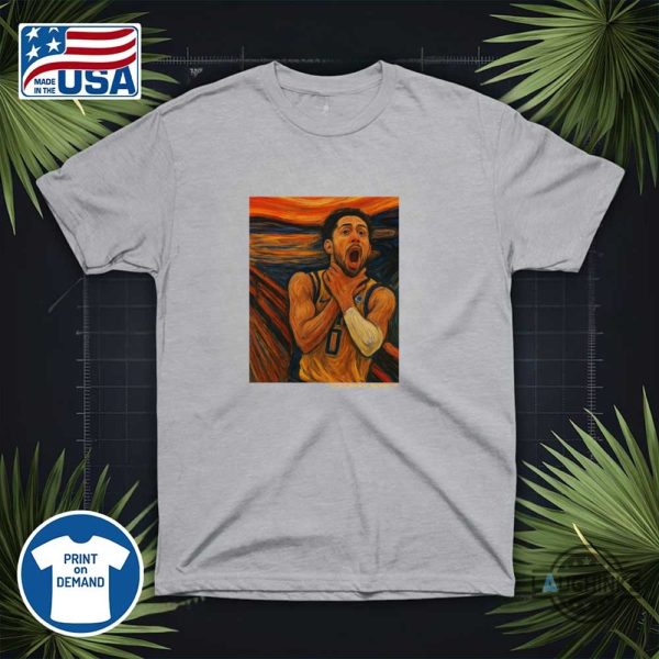 tyrese haliburton game winner shirt reggie miller tribute x the scream art indiana pacers victory tee laughinks 4