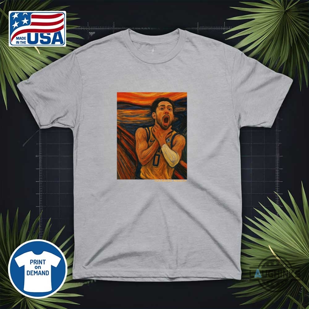 Tyrese Haliburton Game Winner Shirt Reggie Miller Tribute X The Scream Art Indiana Pacers Victory Tee 13 Tyrese Haliburton Game Winner Shirt Reggie Miller Tribute x The Scream Art Indiana Pacers Victory Tee