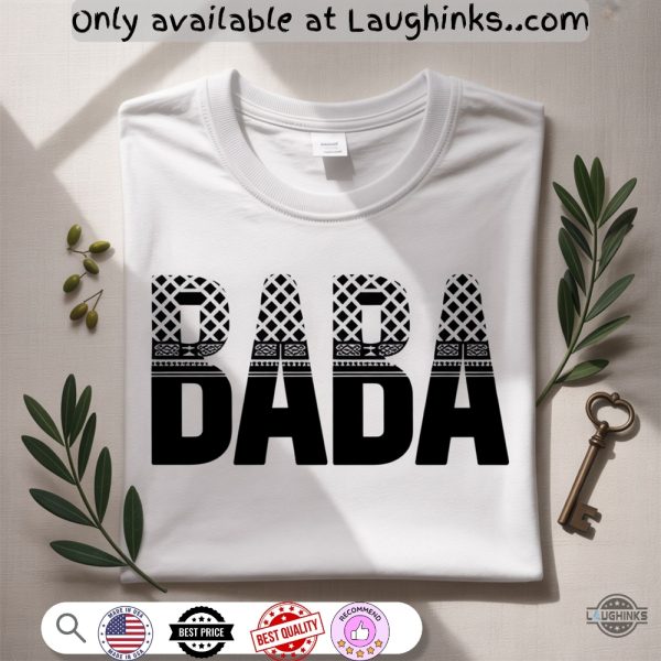 baba keffiyeh shirt best fathers day gift for palestine dad
