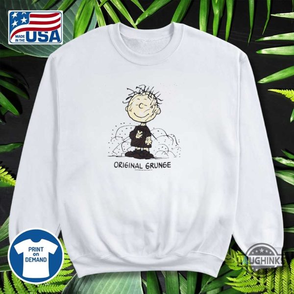 new printed 1994 peanuts pig pen original grunge charlie brown shirt