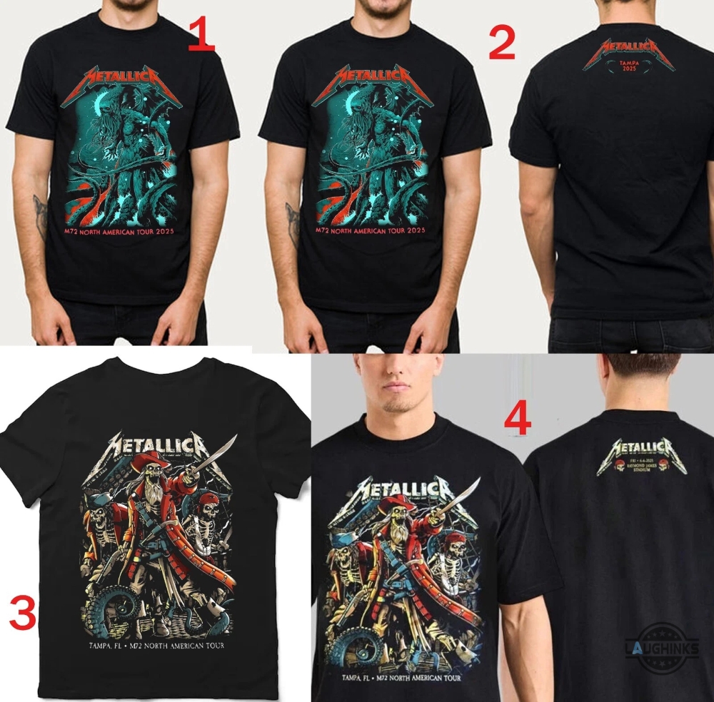 Metallica M72 Raymond James Stadium Tampa Florida 2025 Shirt 13 Metallica M72 Raymond James Stadium Tampa Florida 2025 Shirt