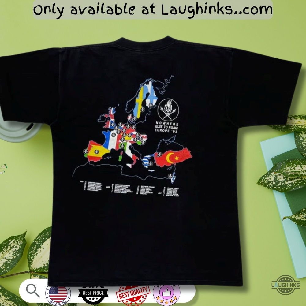 Metallica Nowhere Else To Roam Europe 1993 Shirt 7 METALLICA NOWHERE ELSE TO ROAM EUROPE 1993 Shirt