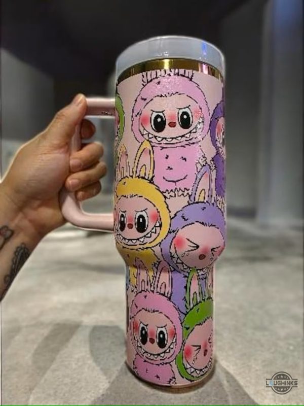 custom labubu stanley 40oz tumbler dupe