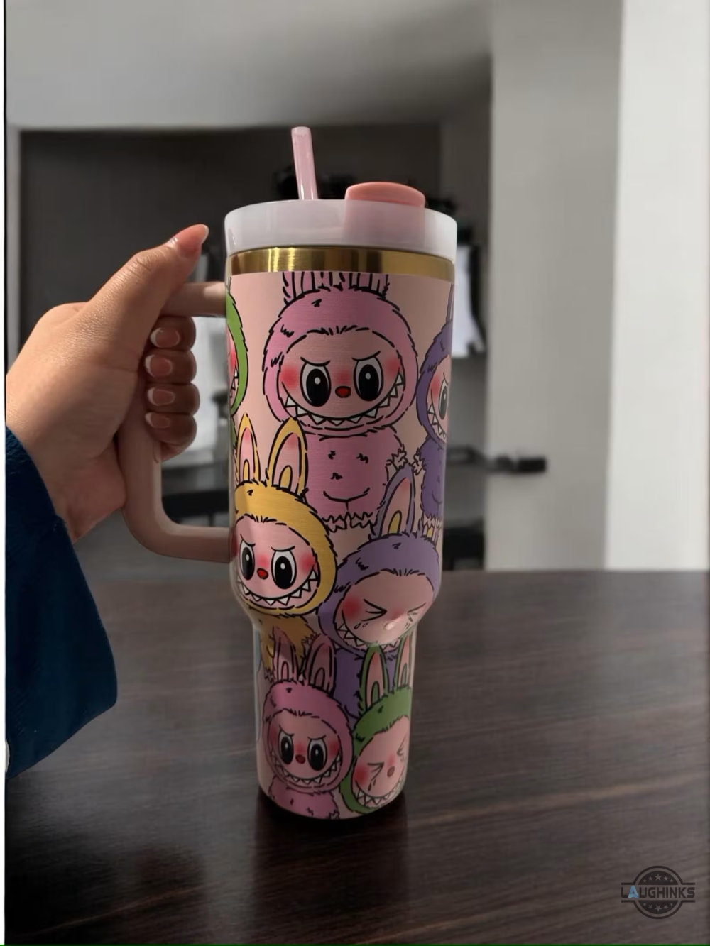 Custom Labubu Stanley 40Oz Tumbler Dupe 16 Custom Labubu Stanley 40oz Tumbler Dupe