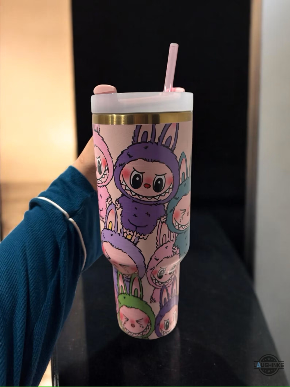Custom Labubu Stanley 40Oz Tumbler Dupe 17 Custom Labubu Stanley 40oz Tumbler Dupe