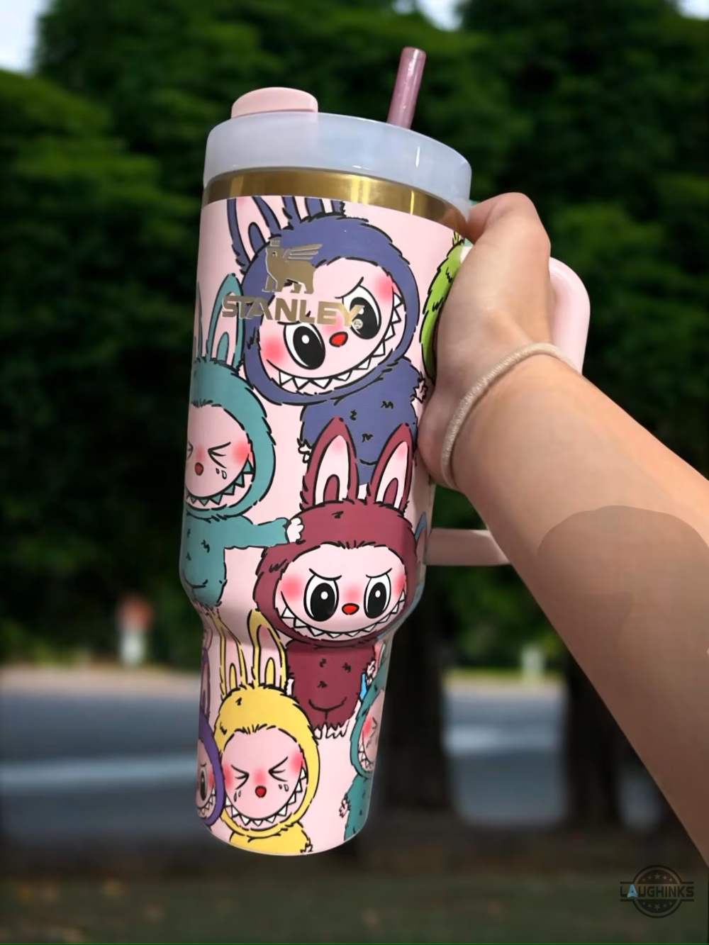Custom Labubu Stanley 40Oz Tumbler Dupe 18 Custom Labubu Stanley 40oz Tumbler Dupe