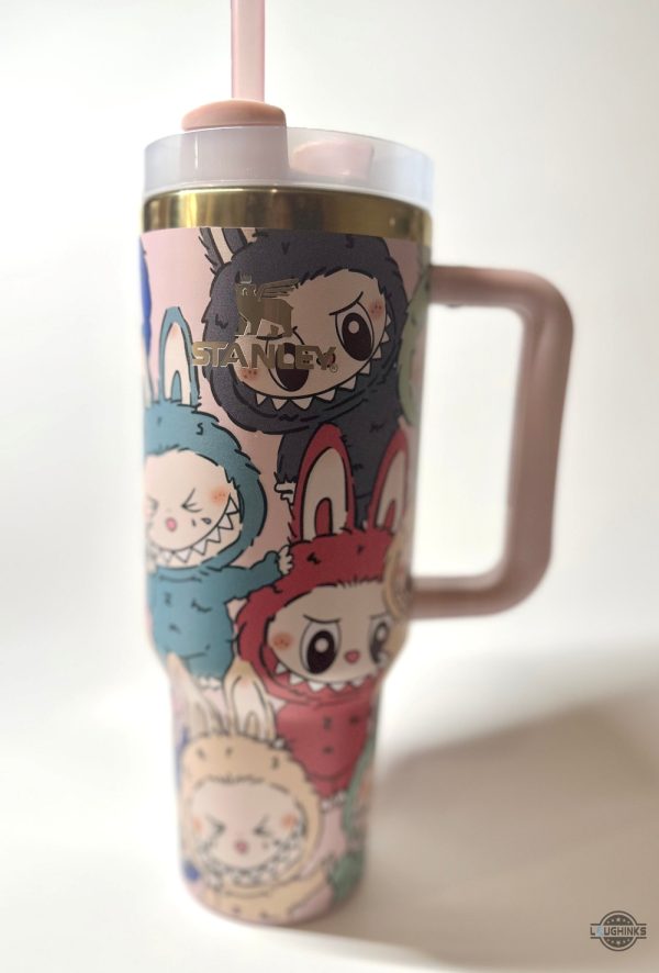 custom labubu stanley 40oz tumbler dupe