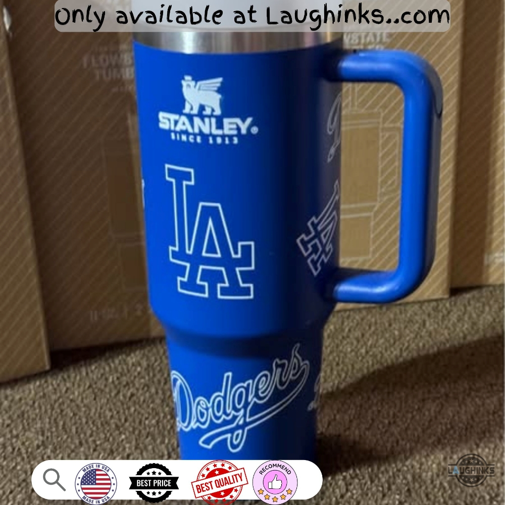 Stanley La Dodgers 40Oz Tumbler Dupe Denim Blue With Opaque Lid 11 Stanley LA Dodgers 40oz Tumbler Dupe Denim Blue with Opaque Lid