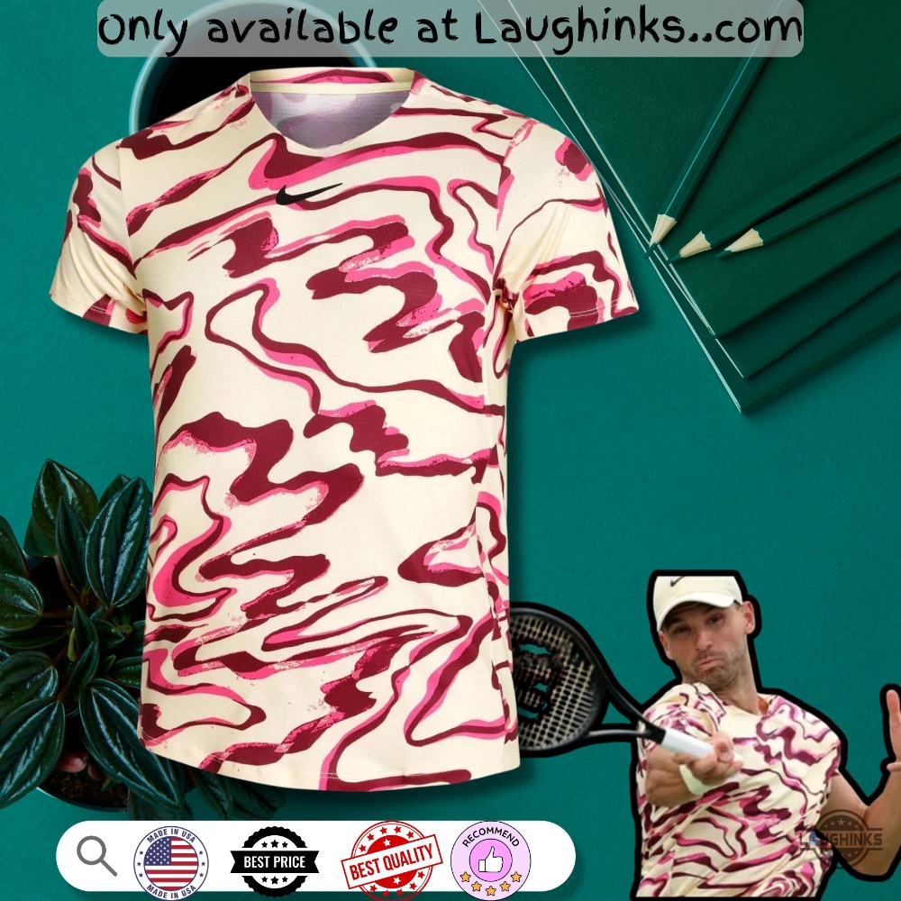 Nike Pink Carlos Alcaraz Musetti Taylor Fritz Grigor Dimitrov Shirt Full Printed 4 NIKE PINK CARLOS ALCARAZ MUSETTI TAYLOR FRITZ GRIGOR DIMITROV SHIRT Full printed