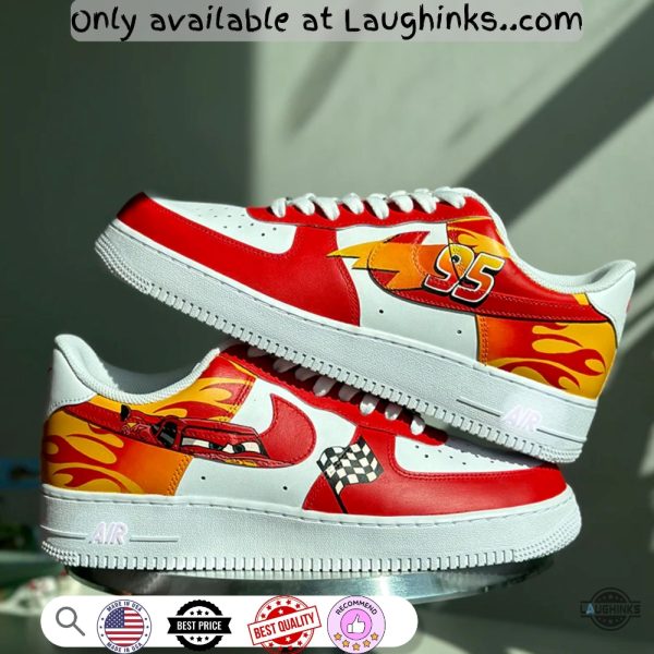 lightning mcqueen custom air force 1 sneakers