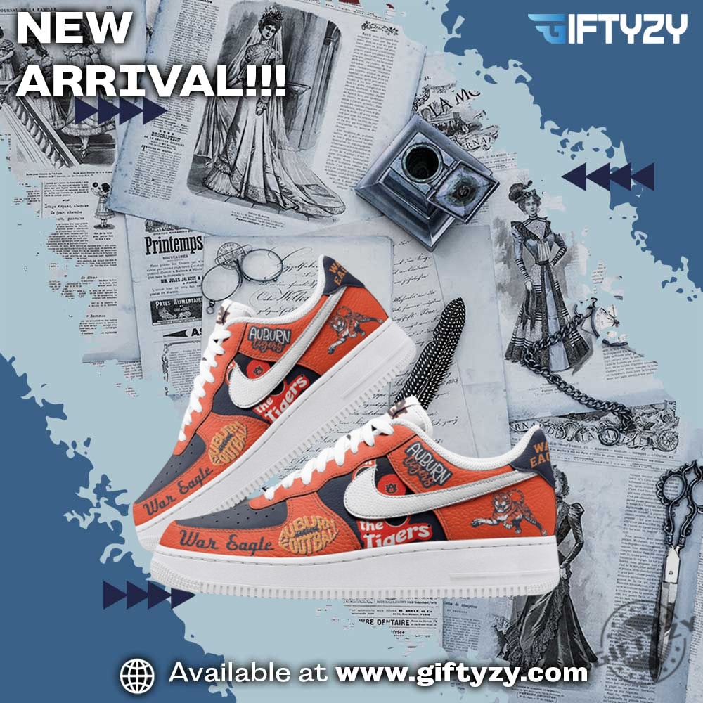 Auburn Tigers War Eagle The Tigers Air Force 1 Shoes 5 Auburn Tigers War Eagle The Tigers Air Force 1 Shoes