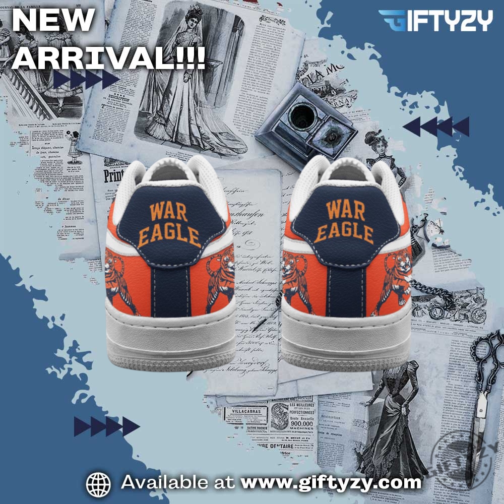 Auburn Tigers War Eagle The Tigers Air Force 1 Shoes 7 Auburn Tigers War Eagle The Tigers Air Force 1 Shoes