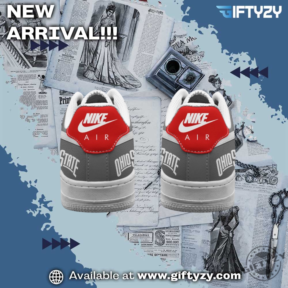 Ohio State Buckeyes 420 Festive Air Force 1 Shoes 5 Ohio State Buckeyes 420 Festive Air Force 1 Shoes
