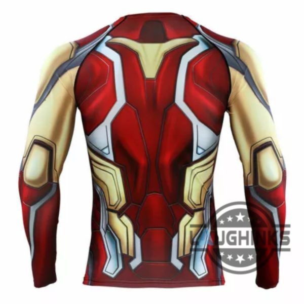 marvel endgame iron man cosplay costume tony stark compression shirt