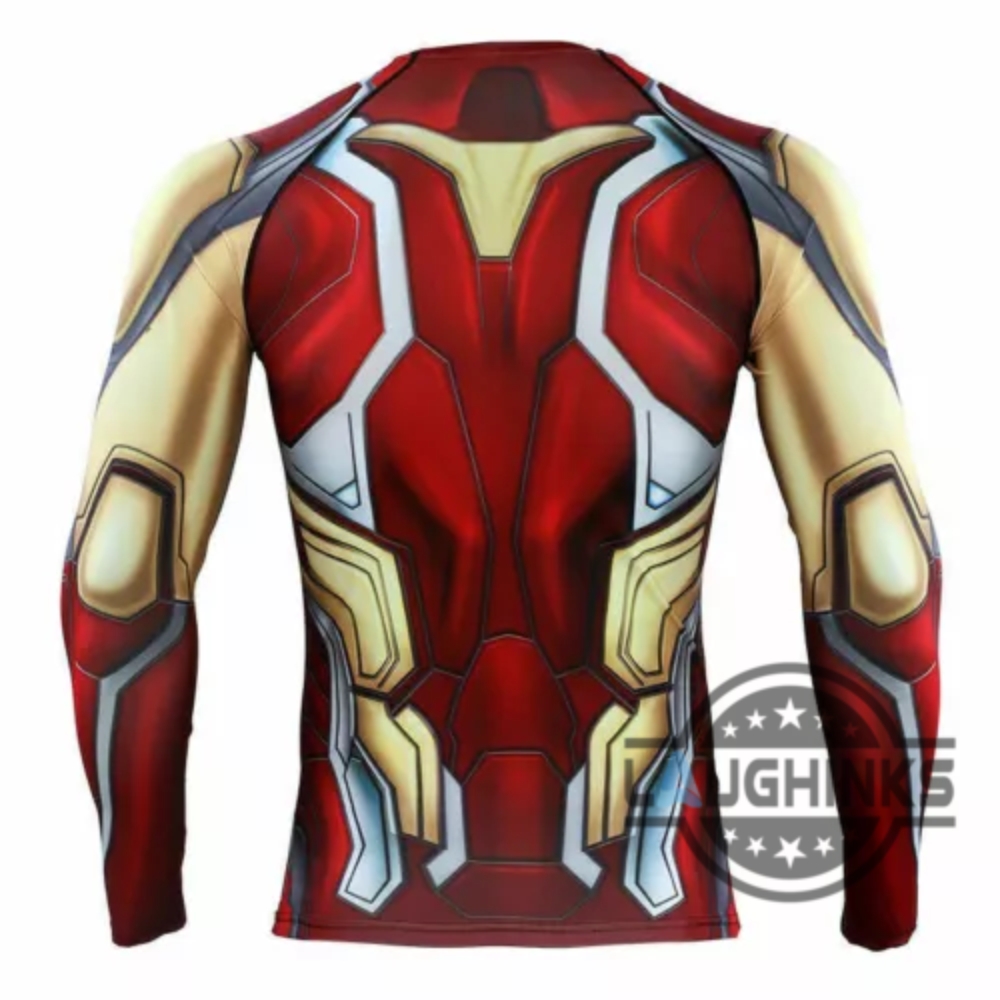 Marvel Endgame Iron Man Cosplay Costume Tony Stark Compression Shirt 10 Marvel Endgame Iron Man Cosplay Costume Tony Stark Compression Shirt