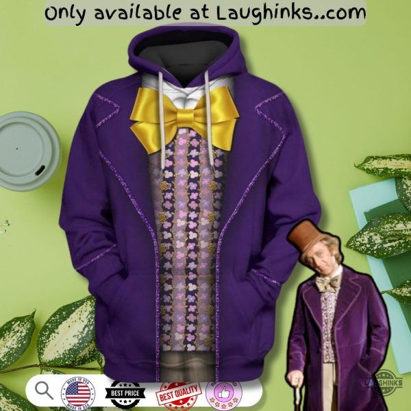 charlie and the chocolate factory willy wonka costume cosplay 3d shirt