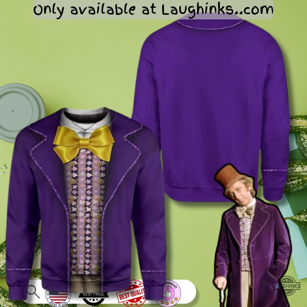 Charlie And The Chocolate Factory Willy Wonka Costume Cosplay 3D Shirt 8 Charlie and the Chocolate Factory Willy Wonka Costume Cosplay 3d Shirt
