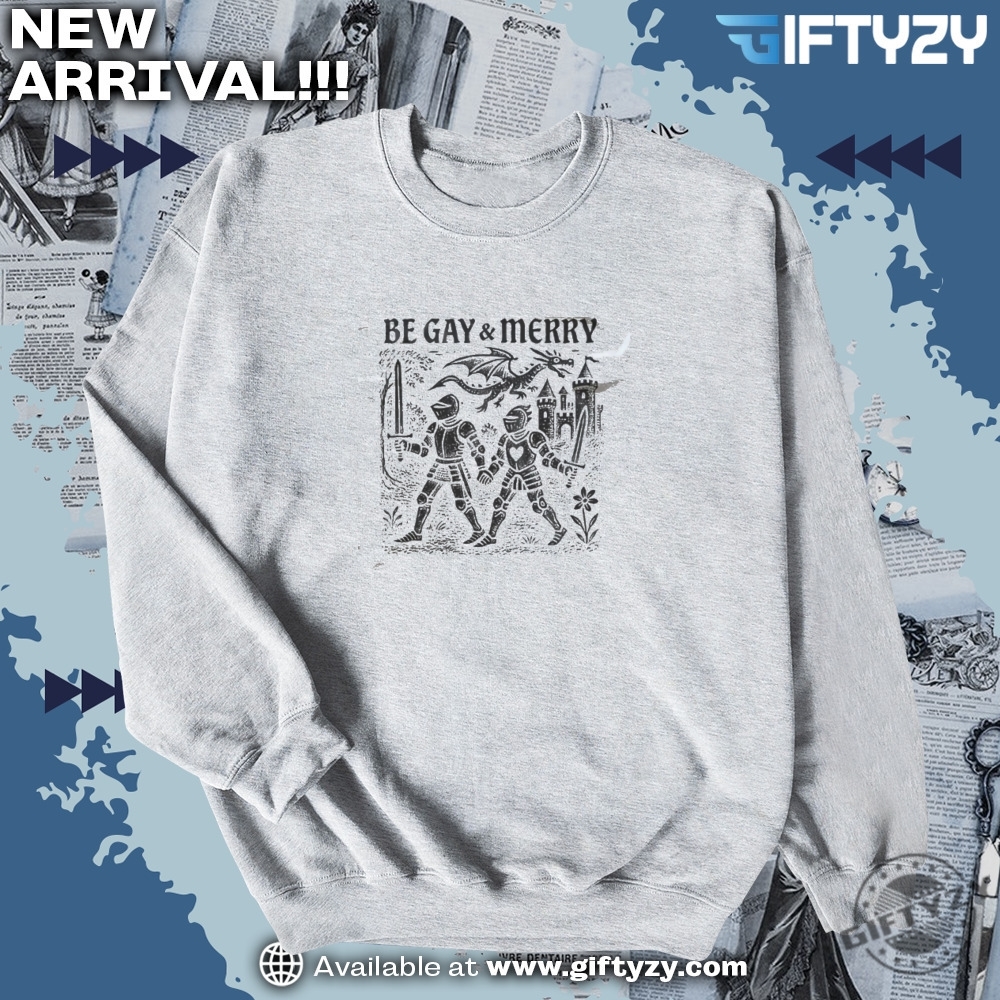 LGBT Pride Month Gifts 3 Be Gay Merry Medieval Fantasy Lgbt Shirt