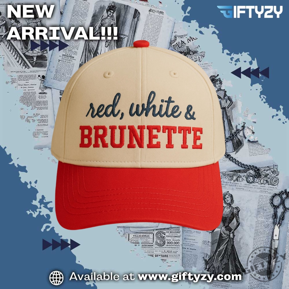 LGBT Pride Month Gifts 18 Red White And Brunette Trucker Embroidered Cap