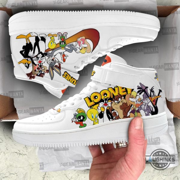 custom looney tunes nike air force 1 mid shoes