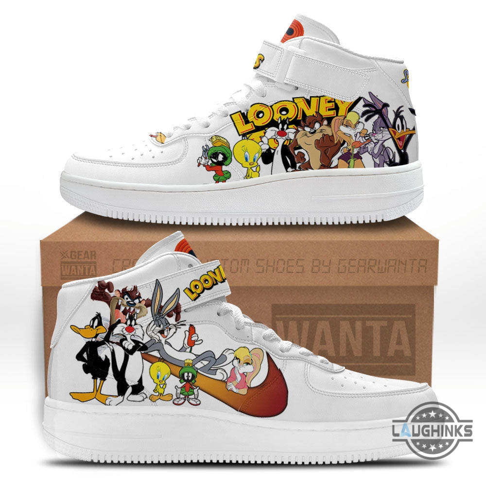 Custom Looney Tunes Nike Air Force 1 Mid Shoes 11 Custom Looney Tunes Nike Air Force 1 Mid Shoes