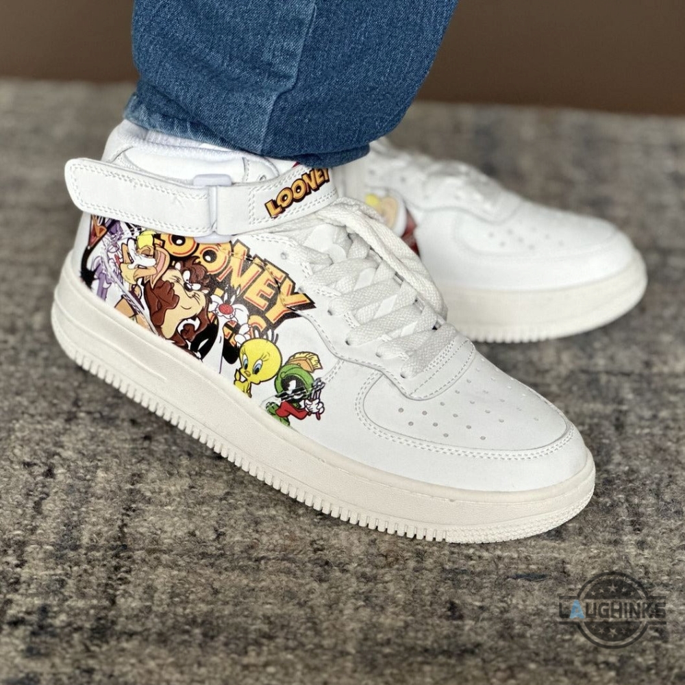 Custom Looney Tunes Nike Air Force 1 Mid Shoes 12 Custom Looney Tunes Nike Air Force 1 Mid Shoes