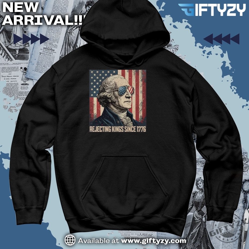 Sneakers and Tee in the spotlight today 19 Rejecting Kings Since 1776 Anti Authoritarianism Protest Shirt