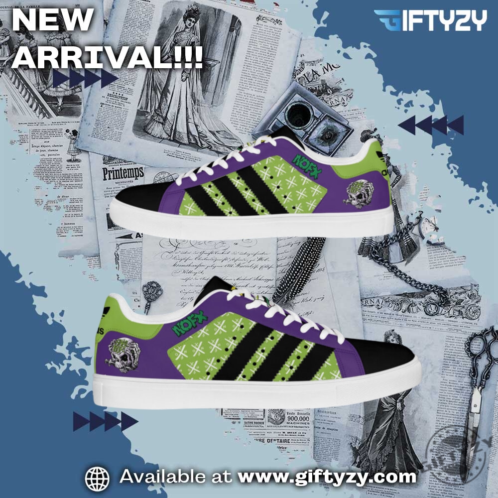 Sneakers and Tee in the spotlight today 30 Nofx Band Stan Smith Custom Shoes