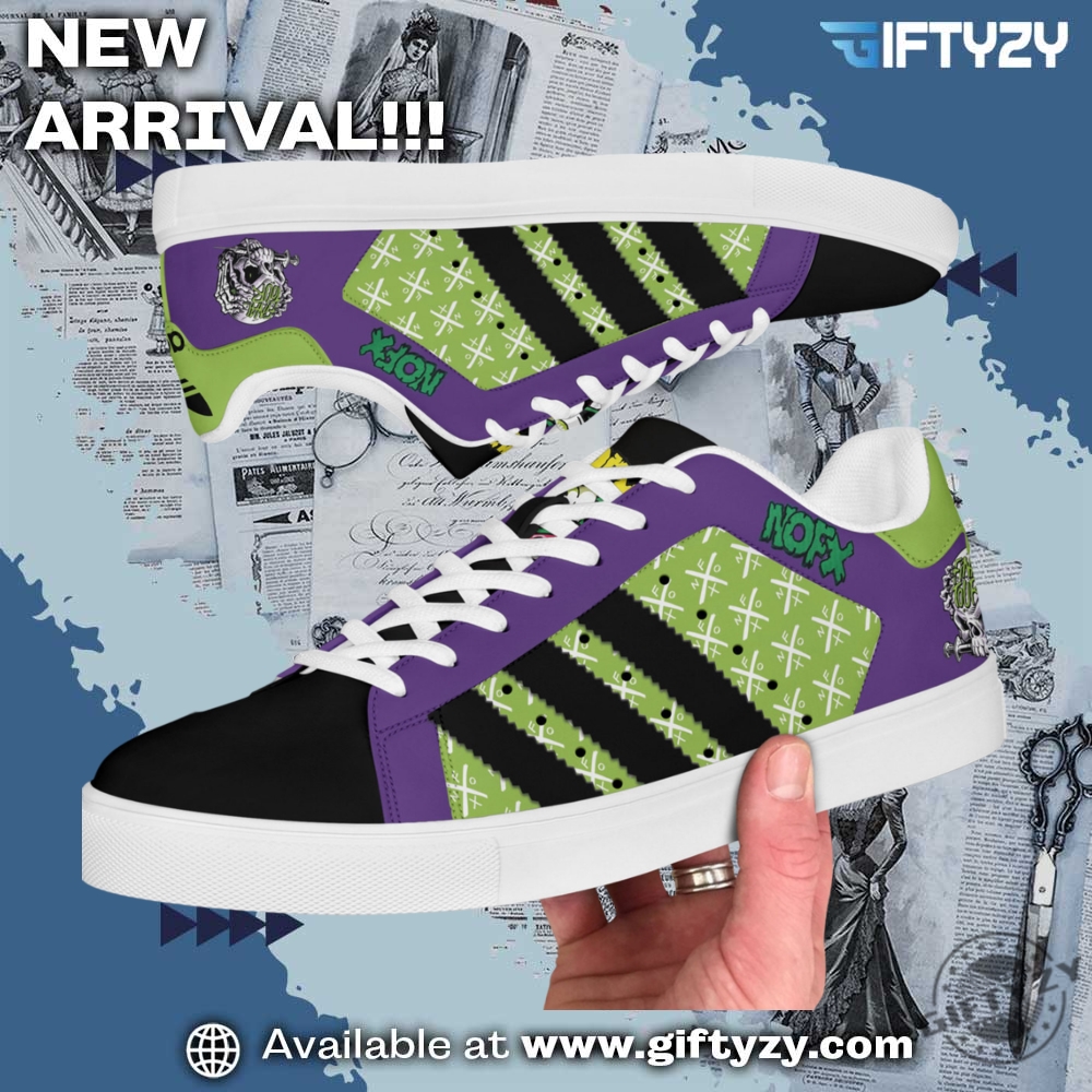 Nofx Band Stan Smith Custom Shoes 3 NOFX band Stan Smith custom shoes