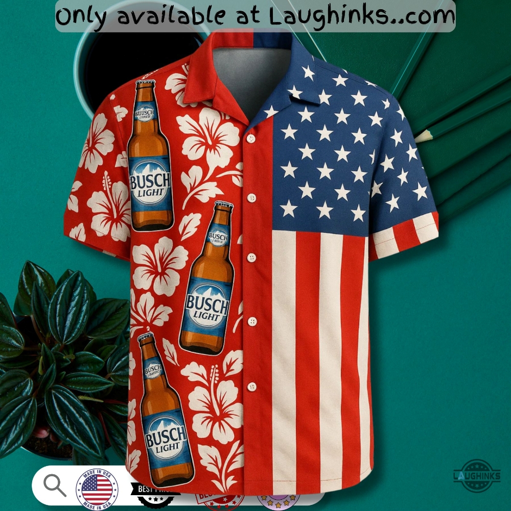 Busch Light 4Th Of July Tropical Hawaiian Shirt 5 Busch Light 4th of July Tropical Hawaiian Shirt