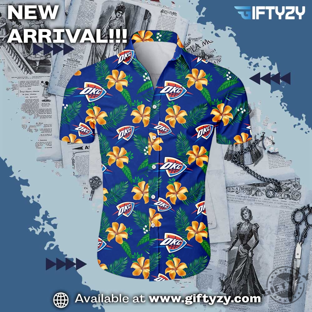 This Is Indiana, OKC shirt and Shoes 11 Oklahoma City Thunder Tropical Flower Summer Shirt