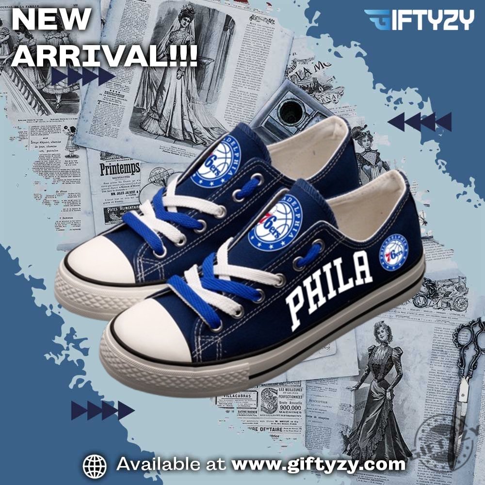 This Is Indiana, OKC shirt and Shoes 14 Philadelphia 76Ers Converse Low Top Limited Sneakers Shoes