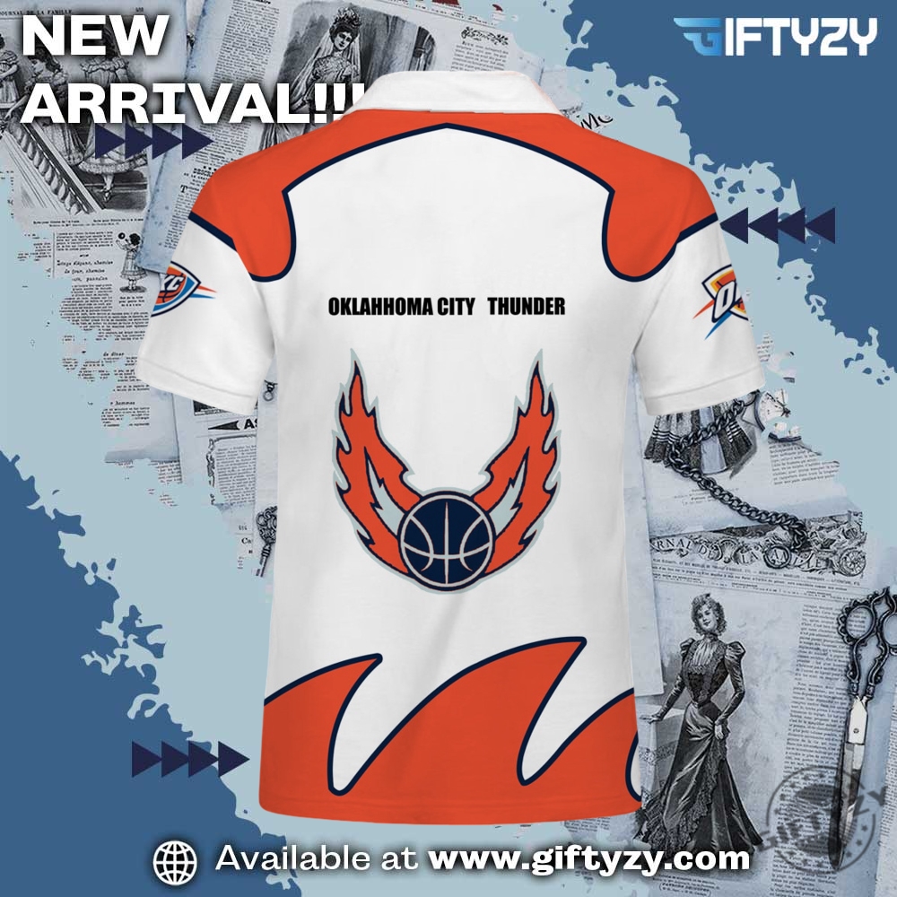 Oklahoma City Thunder Polo Shirt 3 Oklahoma City Thunder Polo Shirt