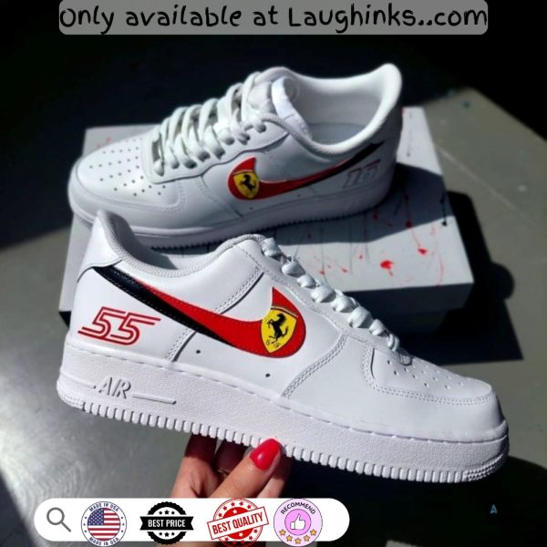 ferrari custom air force 1 sneakers shoes