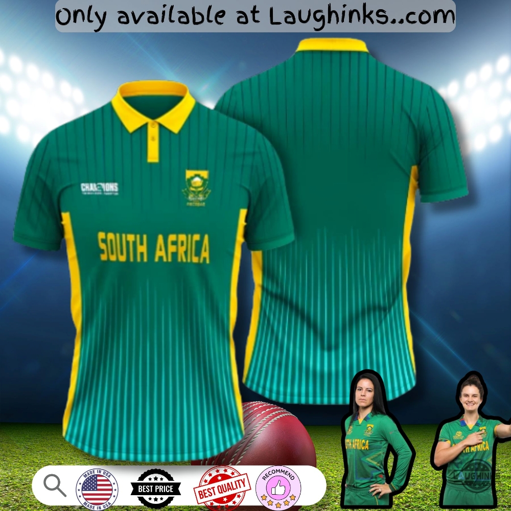 South Africa Champions Trophy 2025 Cricket Polo Shirt 6 South Africa Champions Trophy 2025 cricket polo shirt