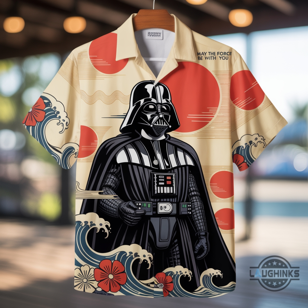 Darth Vader Japanese Star Wars Hawaiian Shirt May The Force Be With You 7 Darth Vader Japanese Star Wars Hawaiian Shirt May the force be with you