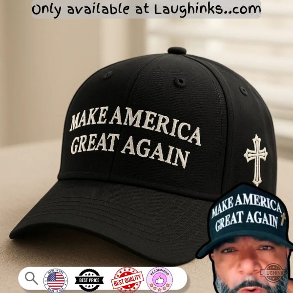 make america great again cross embroidered baseball hat