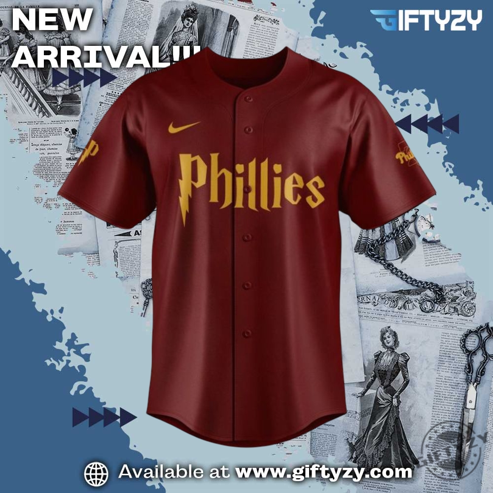 Philadelphia Phillies X Harry Potter Night Baseball Jersey 4 Philadelphia Phillies x Harry Potter Night Baseball Jersey