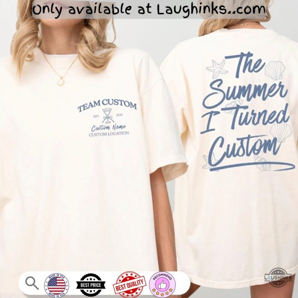 custom the summer i turned pretty shirt personalized team conrad shirts