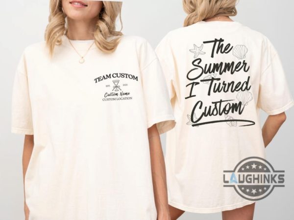 custom the summer i turned pretty shirt personalized team conrad shirts