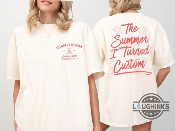 custom the summer i turned pretty shirt personalized team conrad shirts